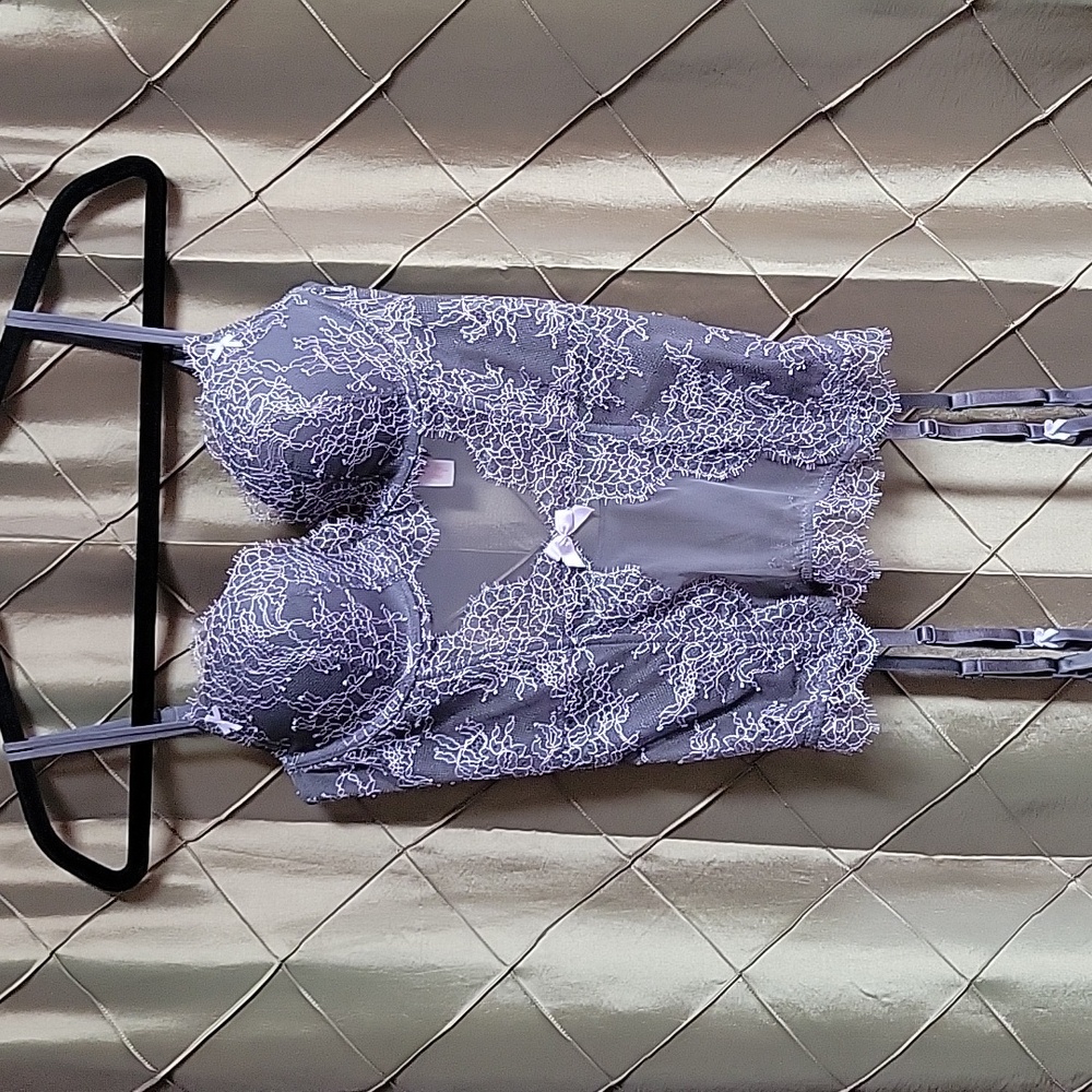 EUC- RARE Find Victoria’s Secret Push-up Underwire Boustier w/Garters